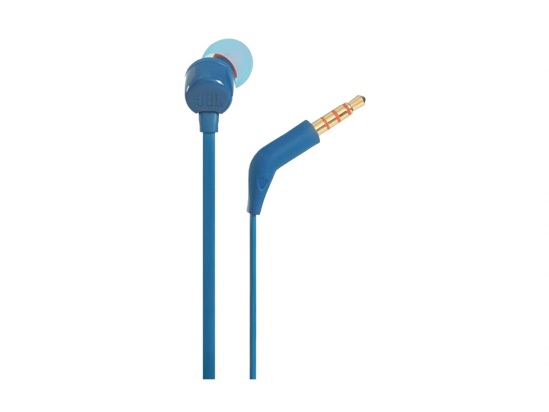 JBL T110 in-Ear Wired Headphones - Blue in Qatar JBL T110 in-Ear Wired Headphones - Blue in Qatar